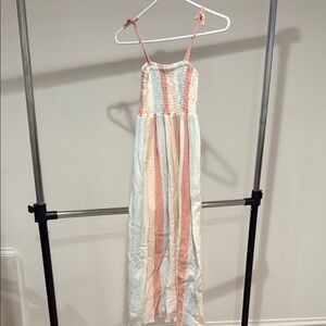 Sunchild Striped Maxi Dress with Spaghetti Straps